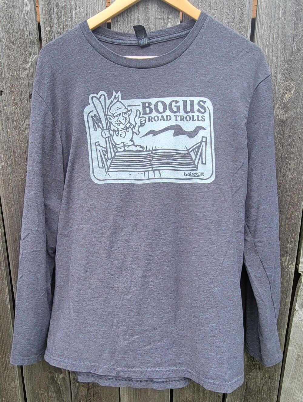 Bogus Road Trolls Graphic Long Sleeve Tshirt Sz L
